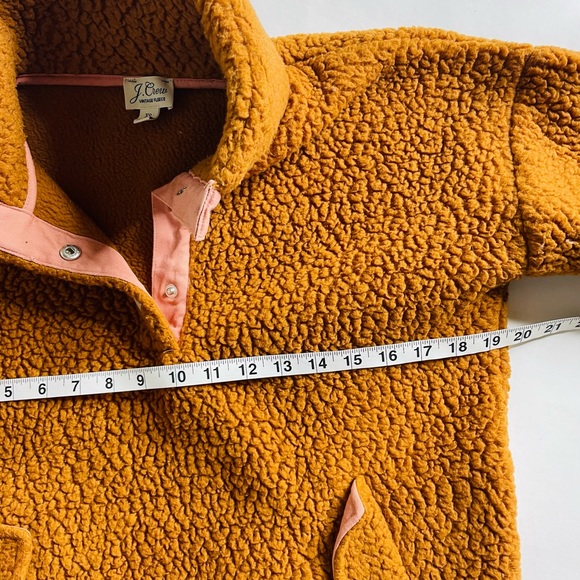 J. Crew Vintage Fleece Snap Collar Sherpa Pullover - Picture 8 of 9